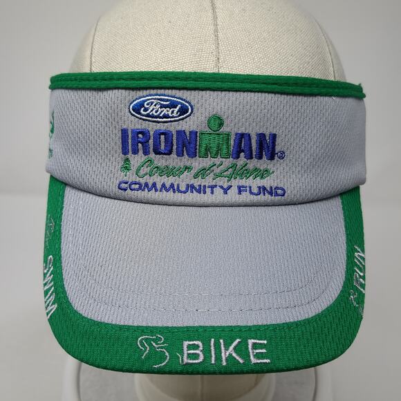 Ironman Community Fund Swim Bike Run Fitted Visor Hat Multicolor One Size - Picture 2 of 10